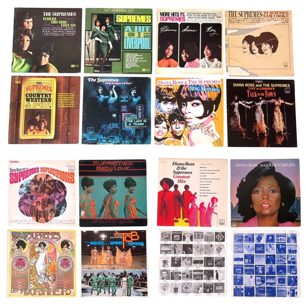 The Supremes Diana Ross Motown Vinyl Record Lot 14 LPs Reflections Baby Love TCB